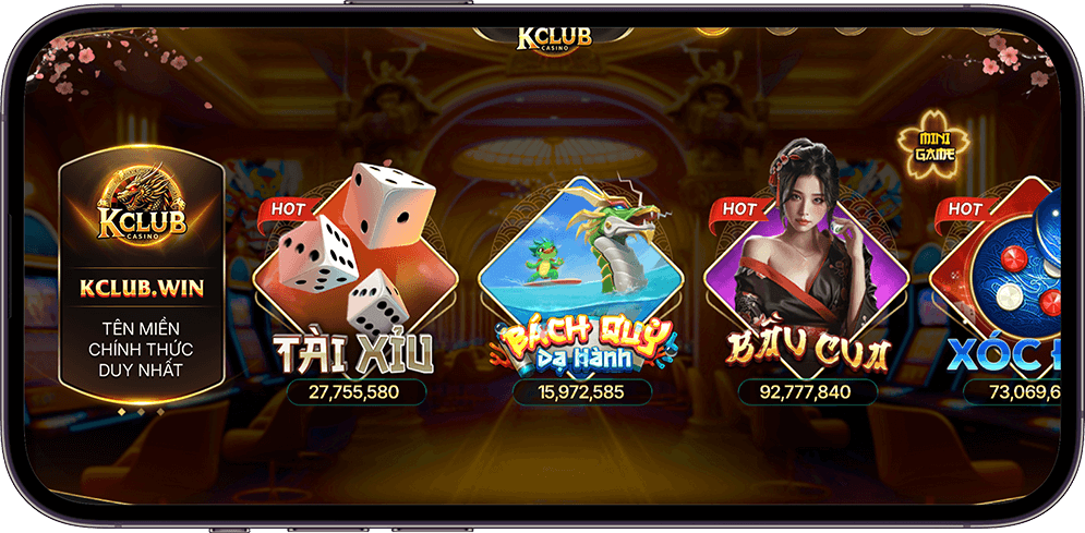 KCLUB Casino Vietnam – Play Online Casino Games and Win Daily 3 Tất cả đều được thiết kế với giao diện thân thiện, dễ sử dụng, giúp bạn trải nghiệm mượt mà trên mọi thiết bị.